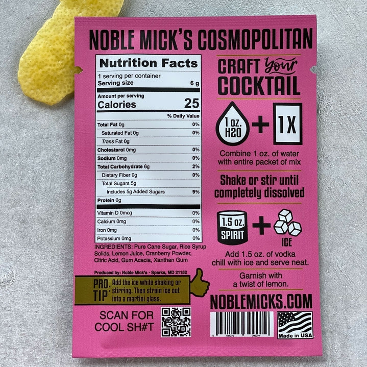 Noble Mick's - Single Serve Craft Cocktails