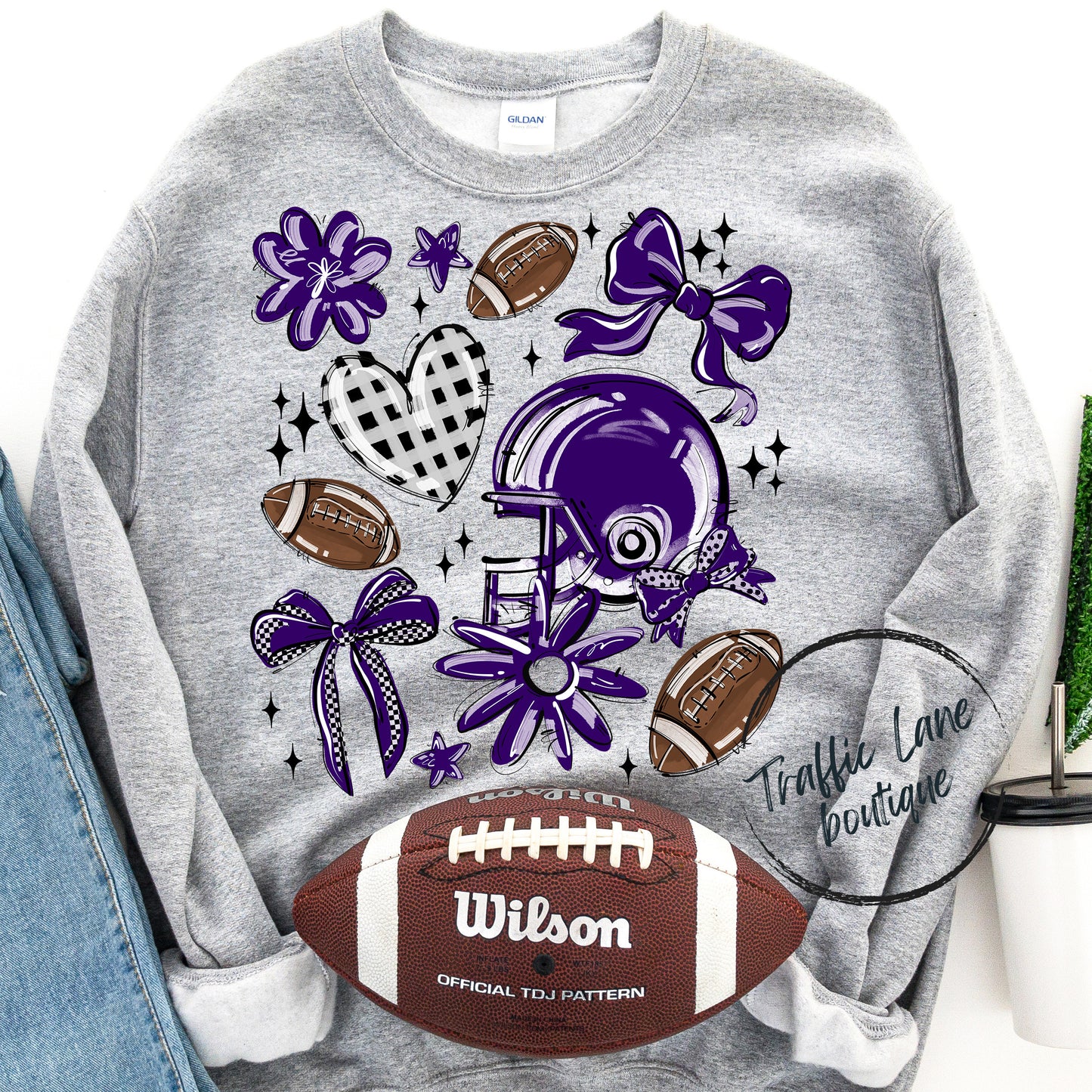 Football Collage Spirit Tees