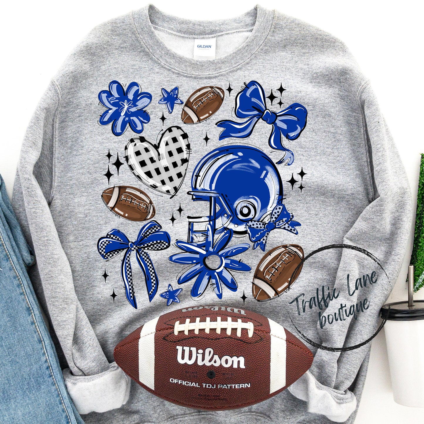 Football Collage Spirit Tees