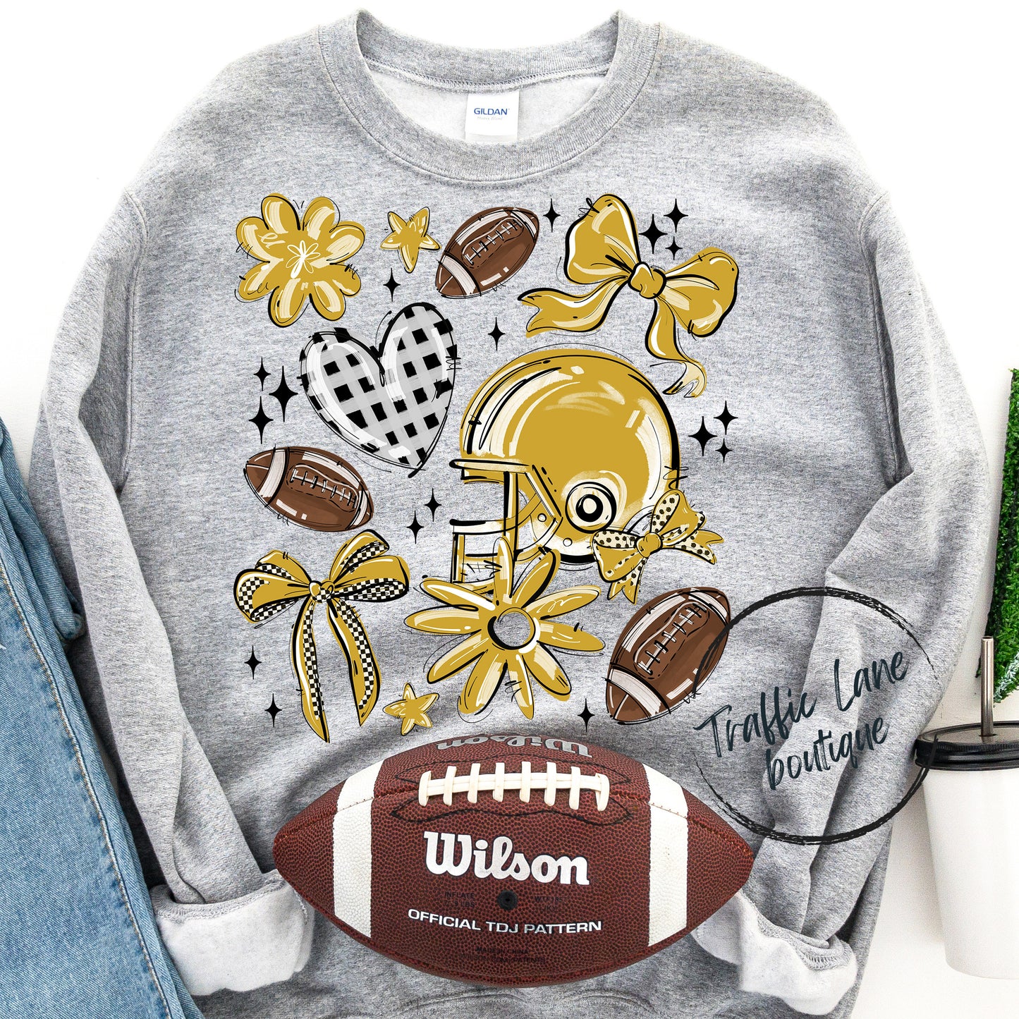 Football Collage Spirit Tees