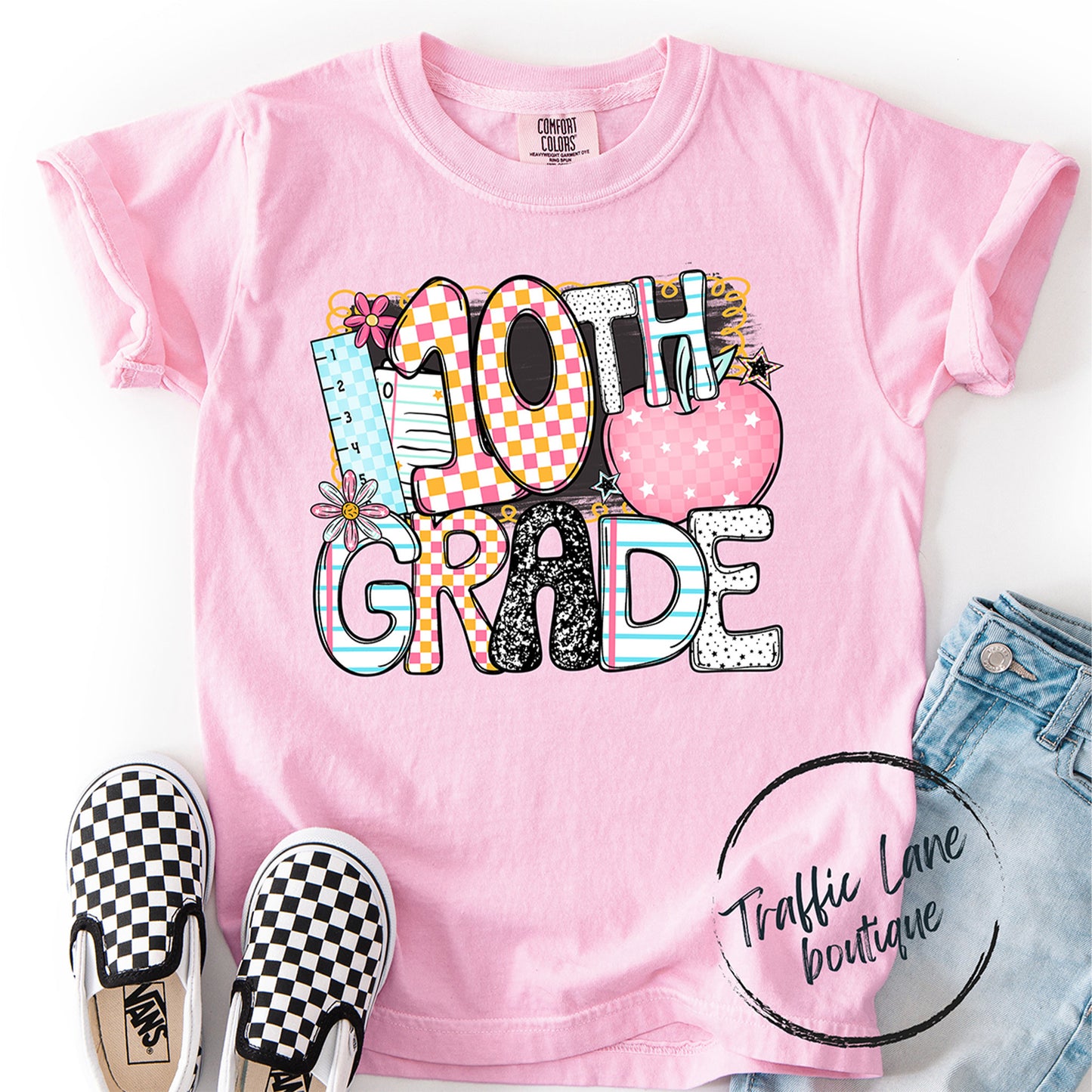Apple Back 2 School Grade Levels Shirt