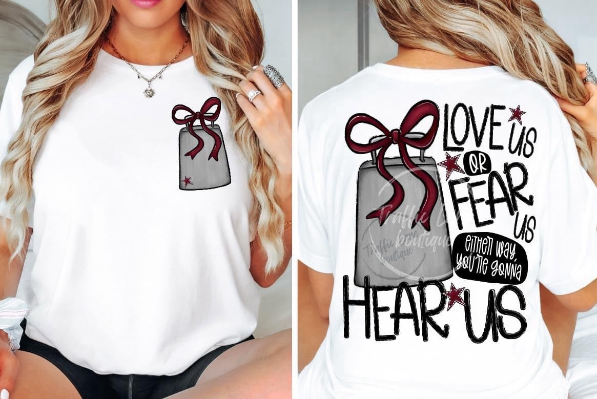 Love Us Fear Us Hear Us Spirit Tees