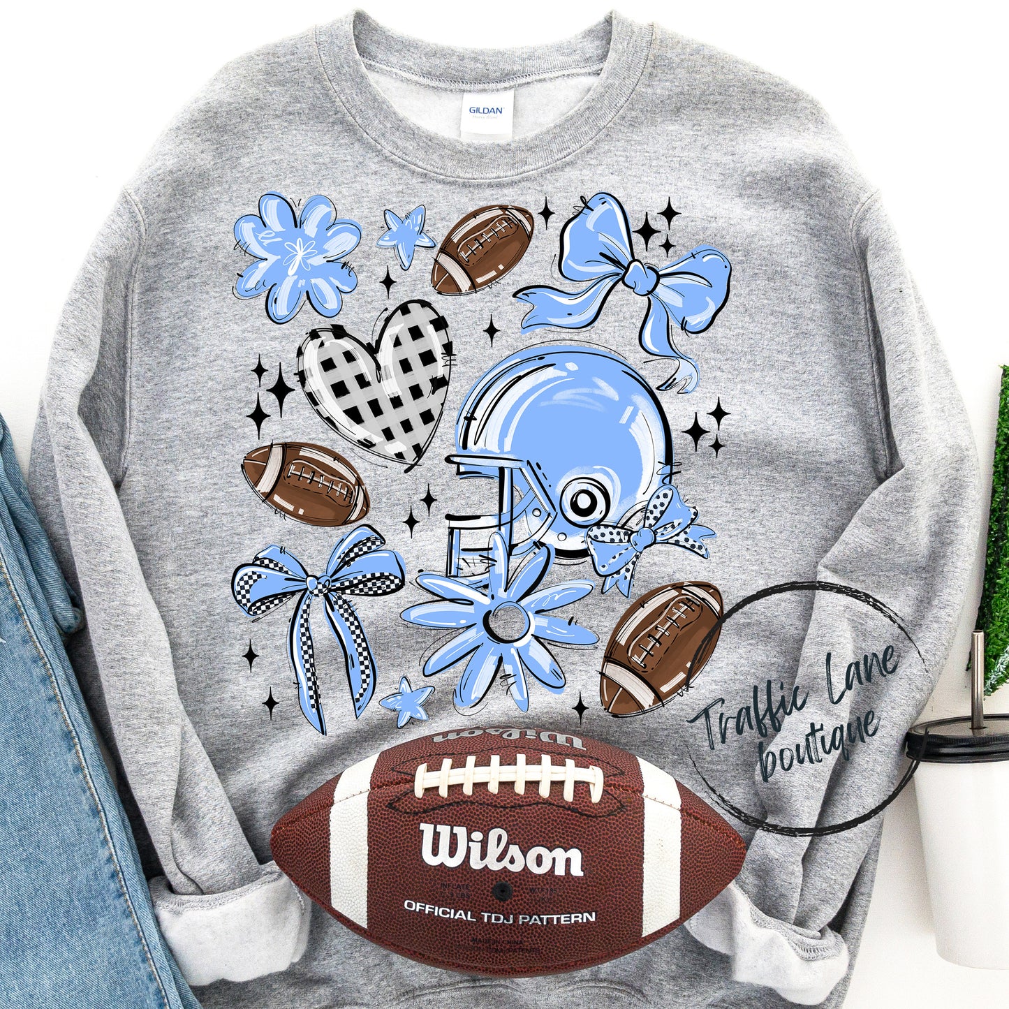 Football Collage Spirit Tees