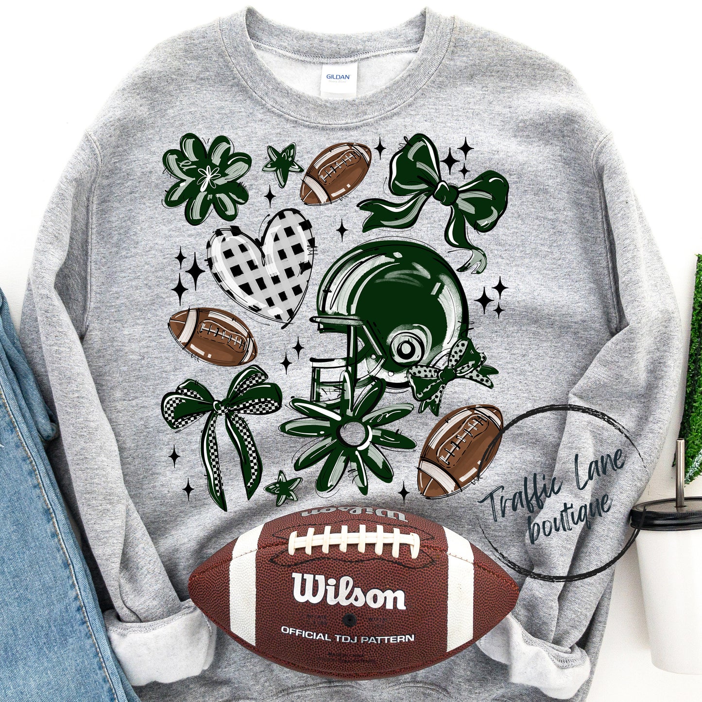 Football Collage Spirit Tees