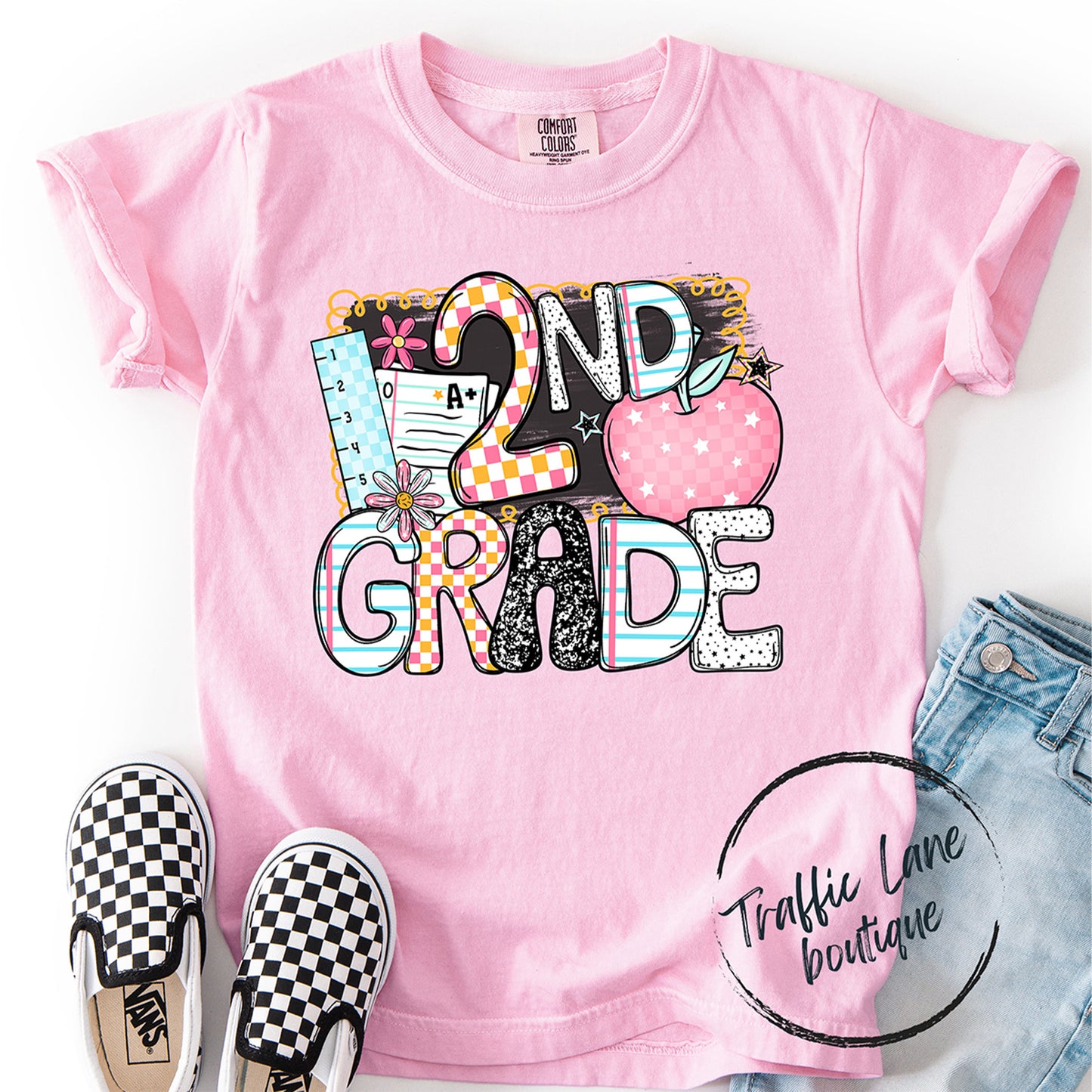 Apple Back 2 School Grade Levels Shirt