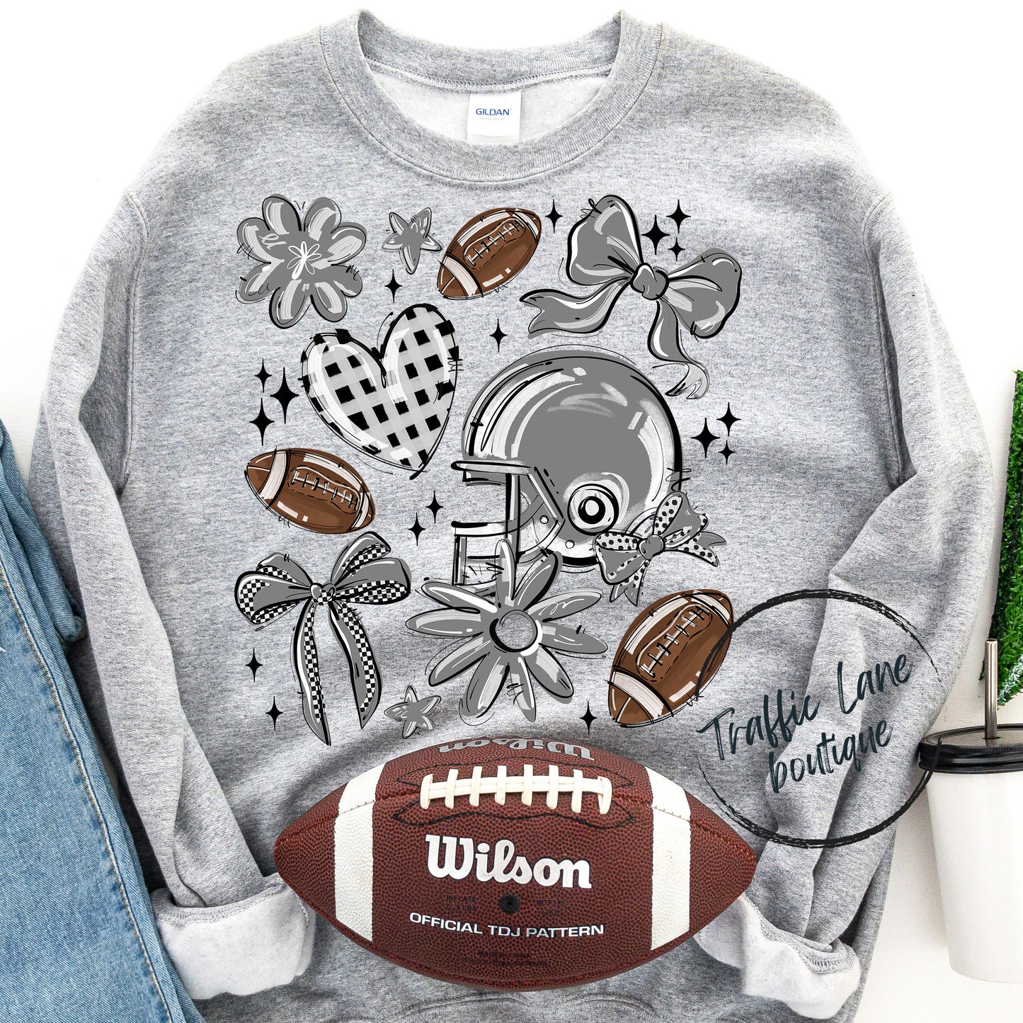 Football Collage Spirit Tees