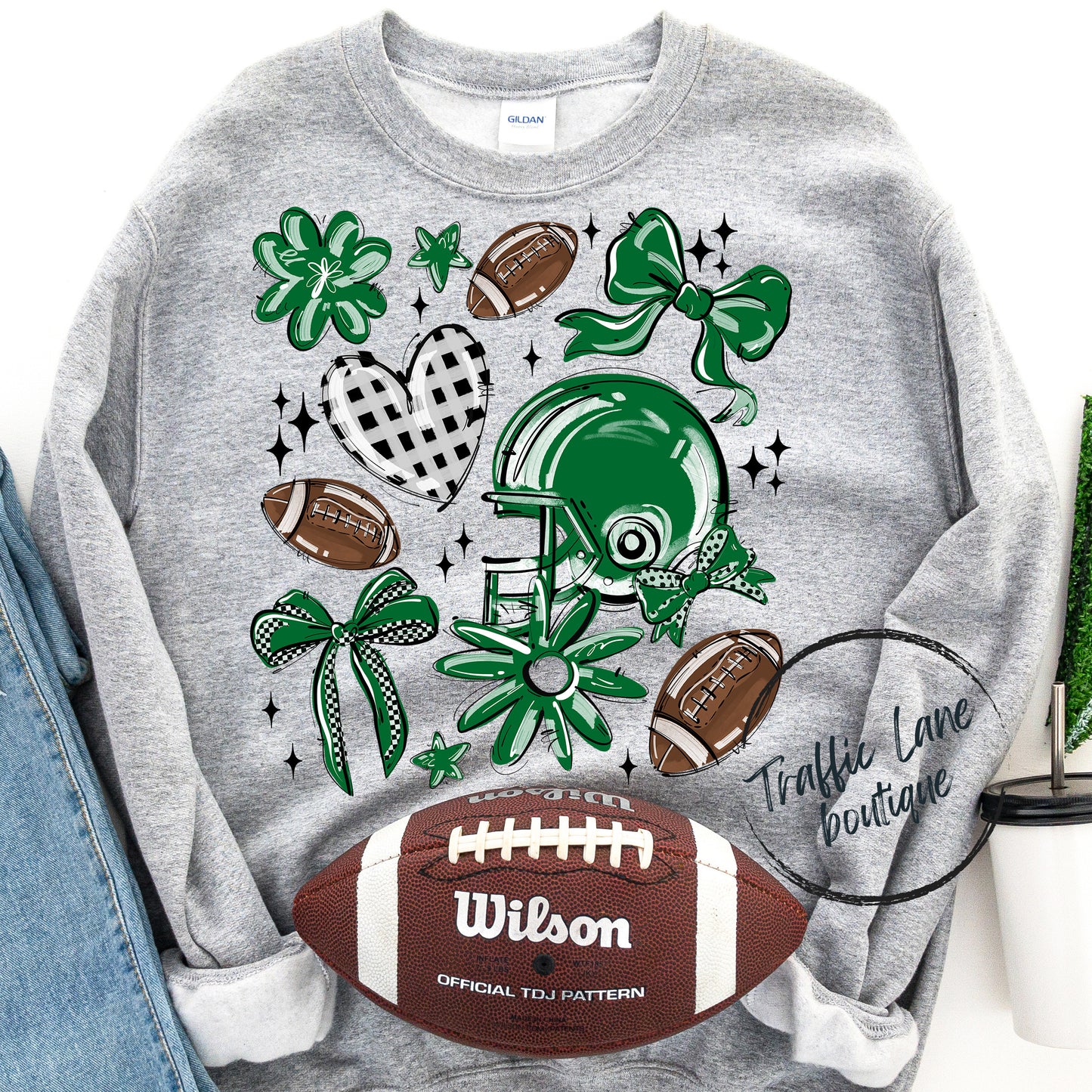 Football Collage Spirit Tees