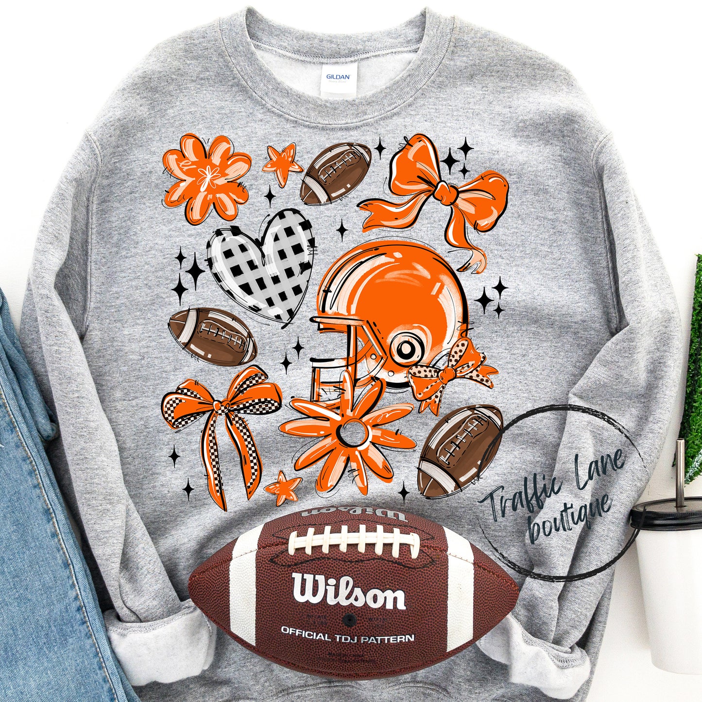 Football Collage Spirit Tees