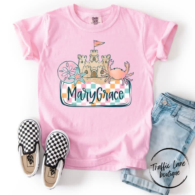 Beachy Nameplate Customizable Shirt