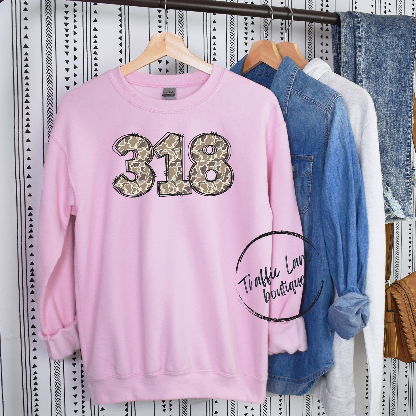 Custom Number - Camo Doodle Shirt