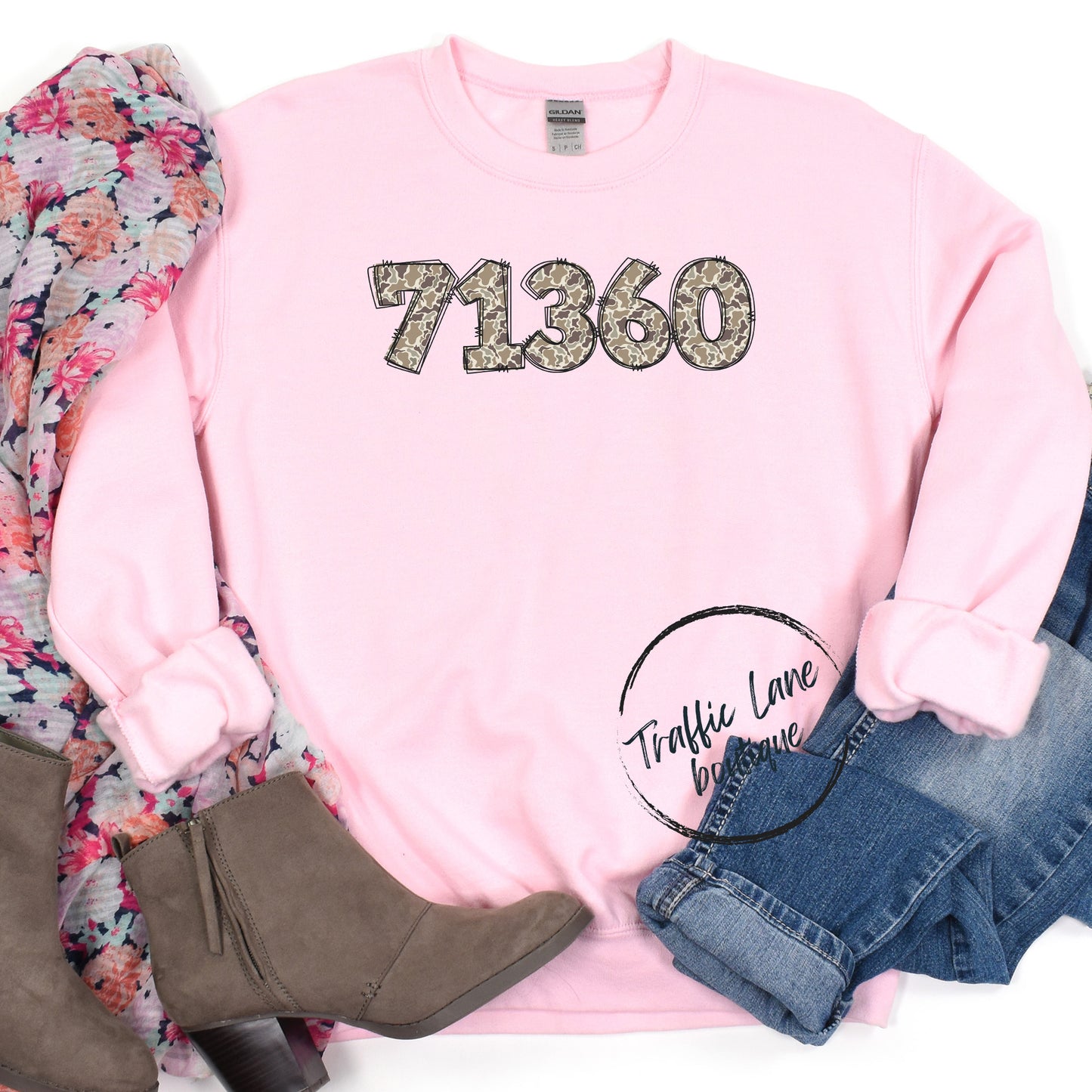 Custom Number - Camo Doodle Shirt