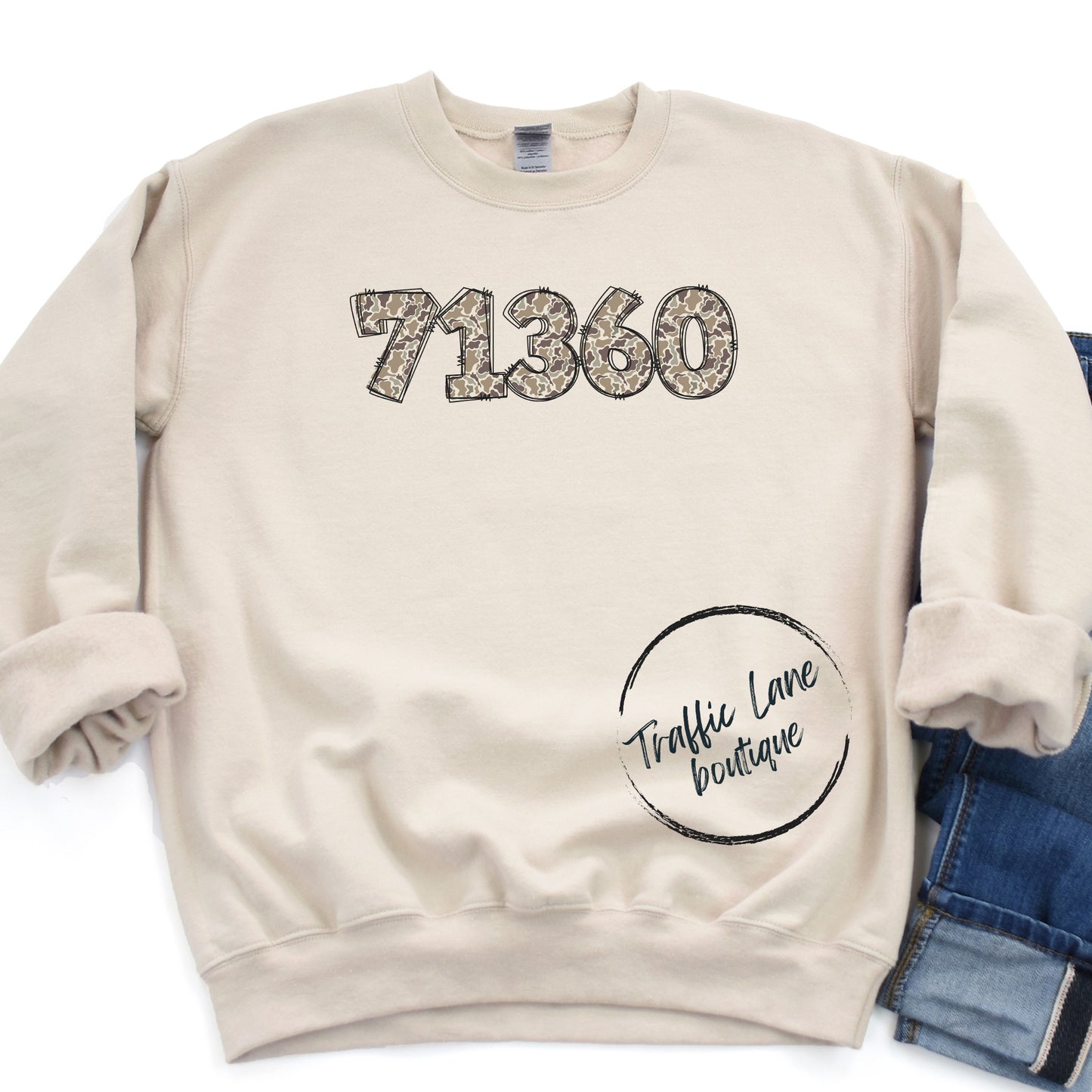 Custom Number - Camo Doodle Shirt