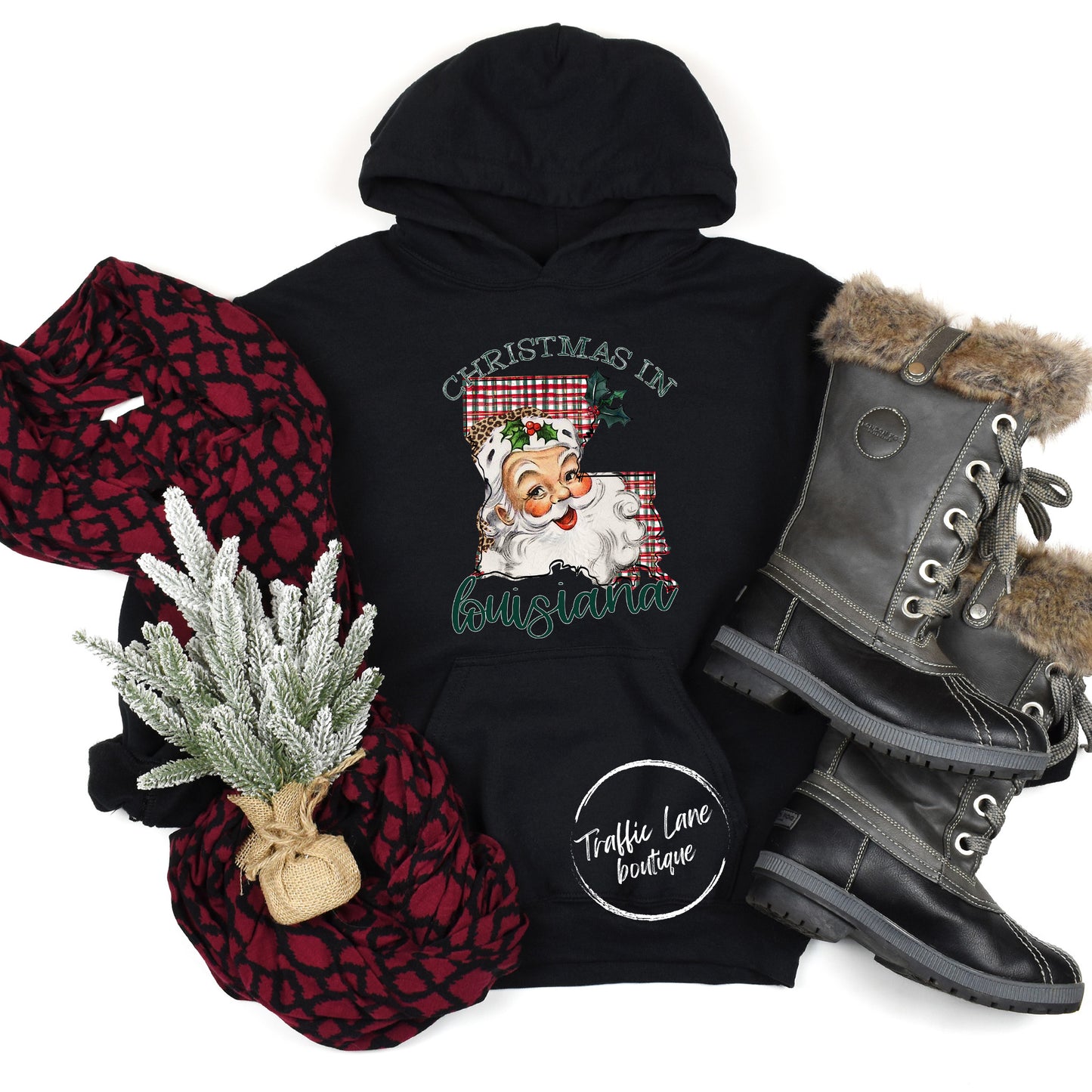Christmas In State Santa State Set Louisiana Shirt