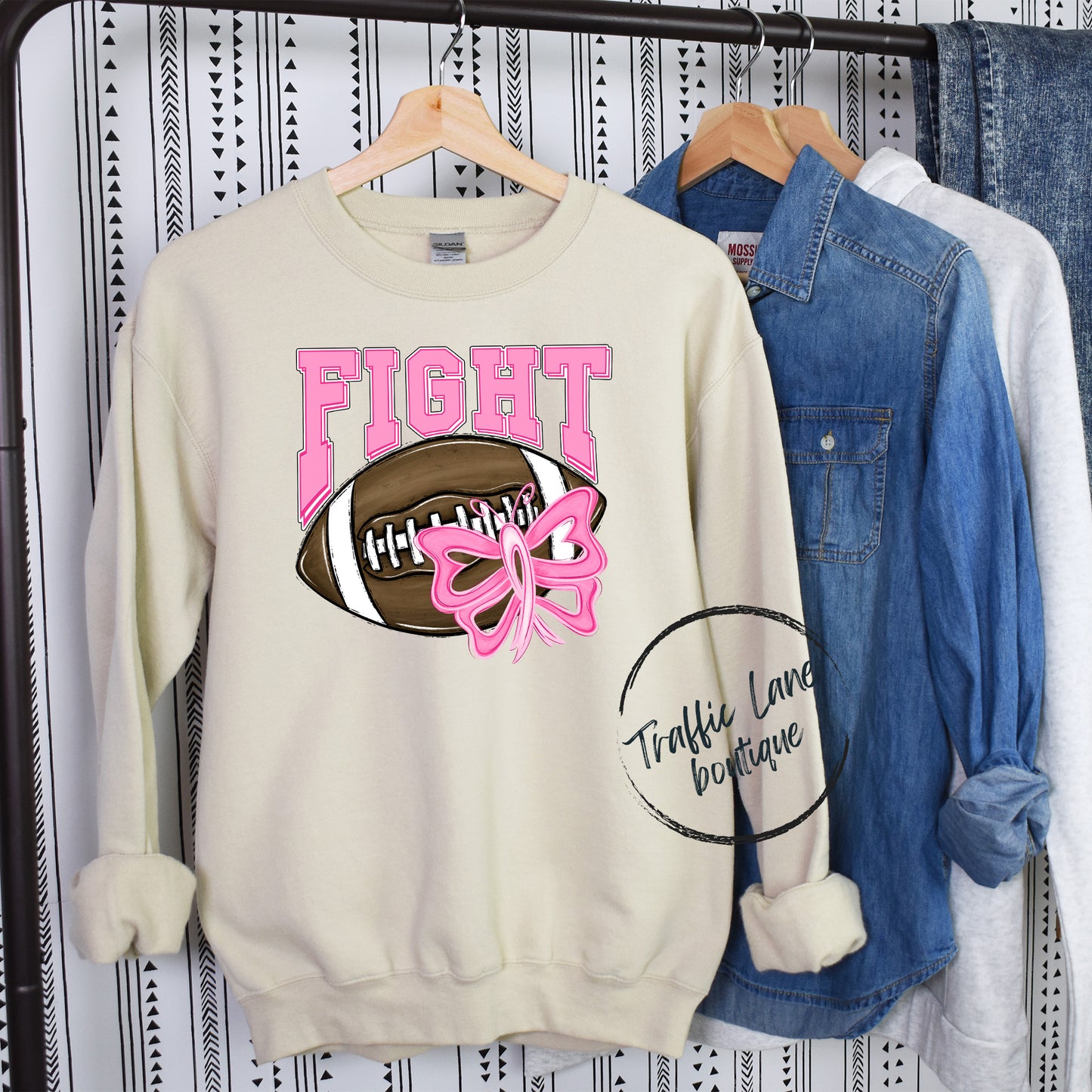 Fight Football Butterfly Shirt
