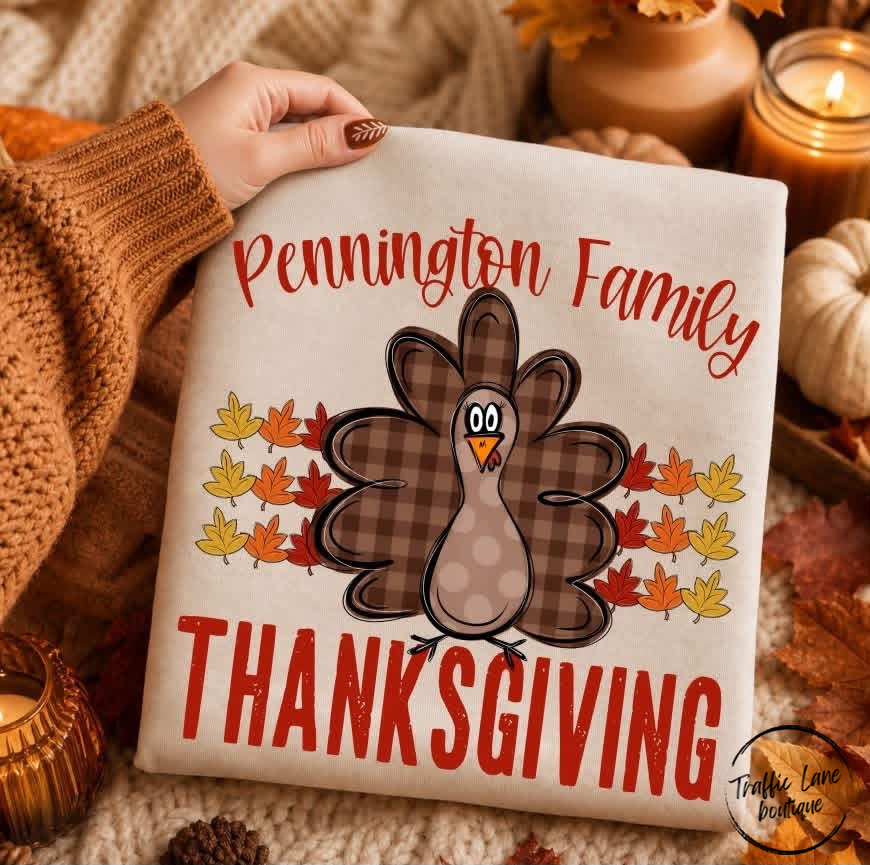 Family Thanksgiving Shirt Customizable