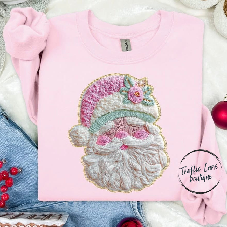 French Knot Santa Shirt