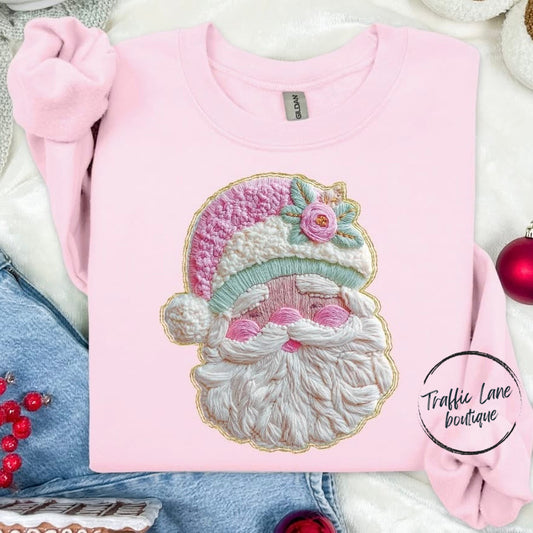 French Knot Santa Shirt