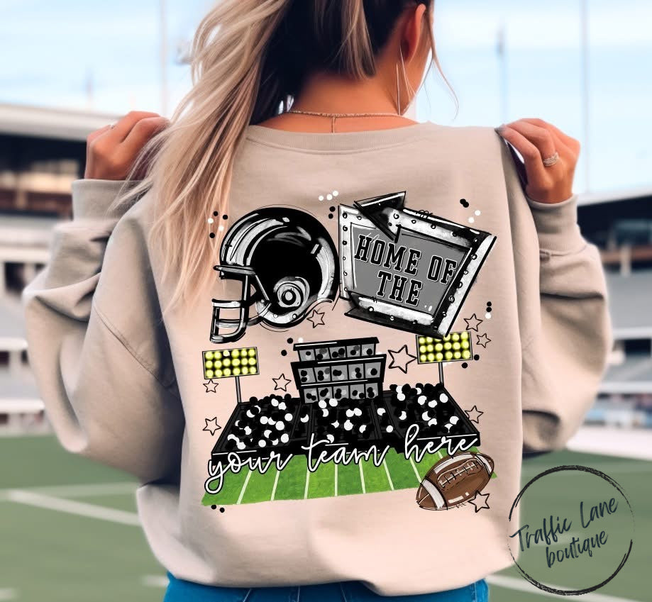 Home Of The Open Field Shirt (Front Pocket and Back Design) - Customizable