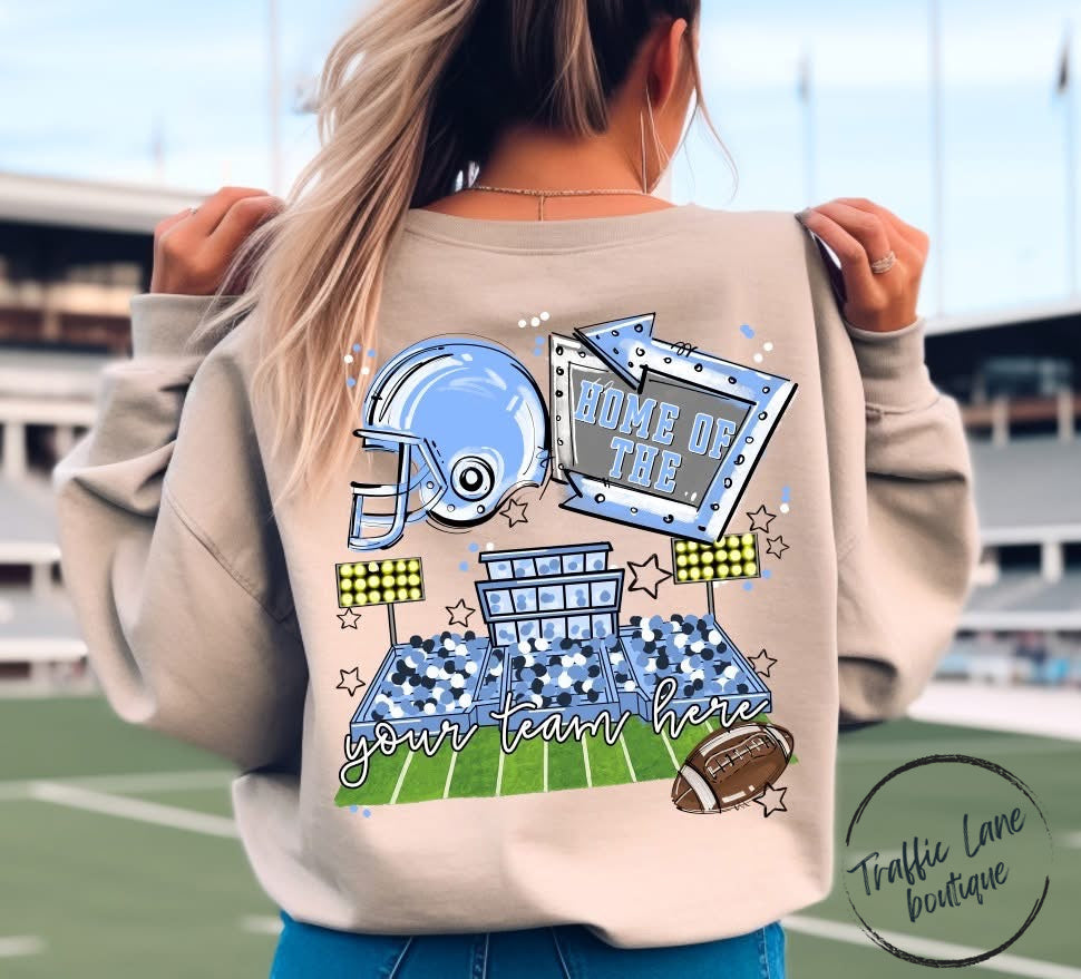 Home Of The Open Field Shirt (Front Pocket and Back Design) - Customizable