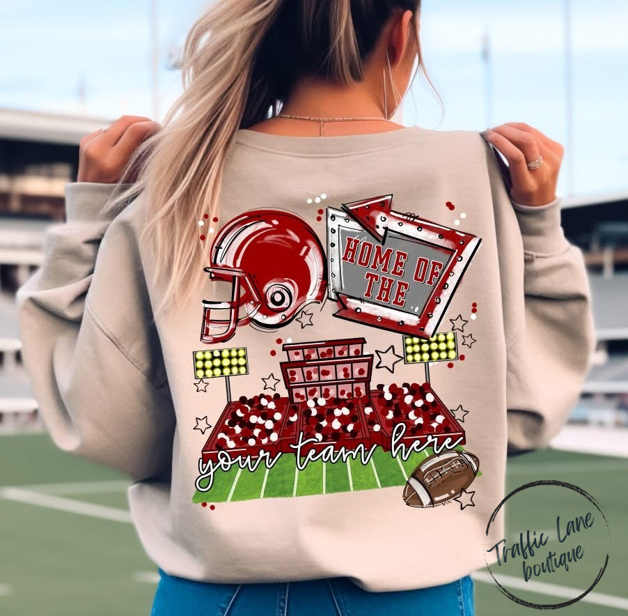 Home Of The Open Field Shirt (Front Pocket and Back Design) - Customizable