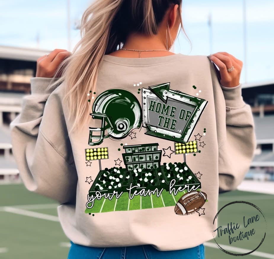 Home Of The Open Field Shirt (Front Pocket and Back Design) - Customizable