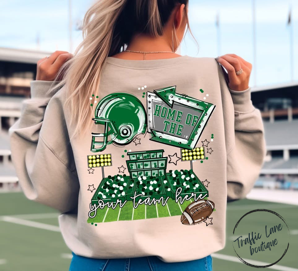 Home Of The Open Field Shirt (Front Pocket and Back Design) - Customizable