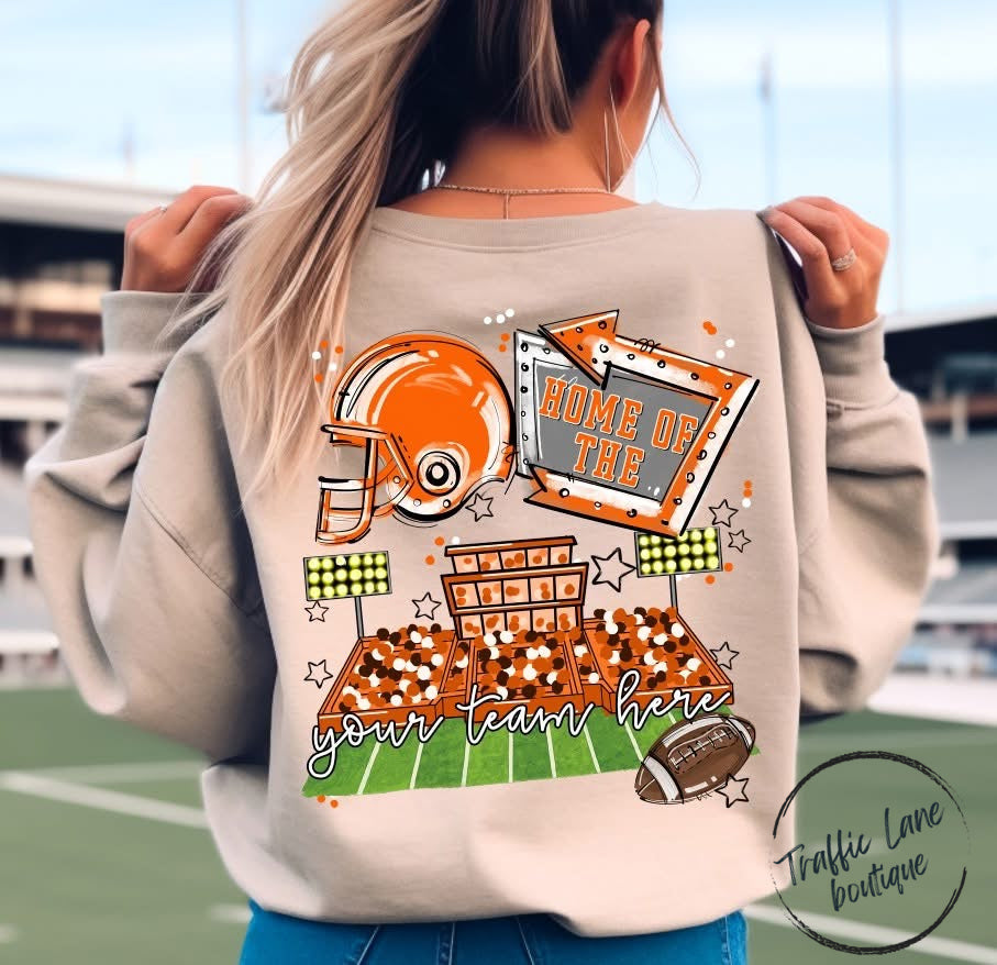 Home Of The Open Field Shirt (Front Pocket and Back Design) - Customizable