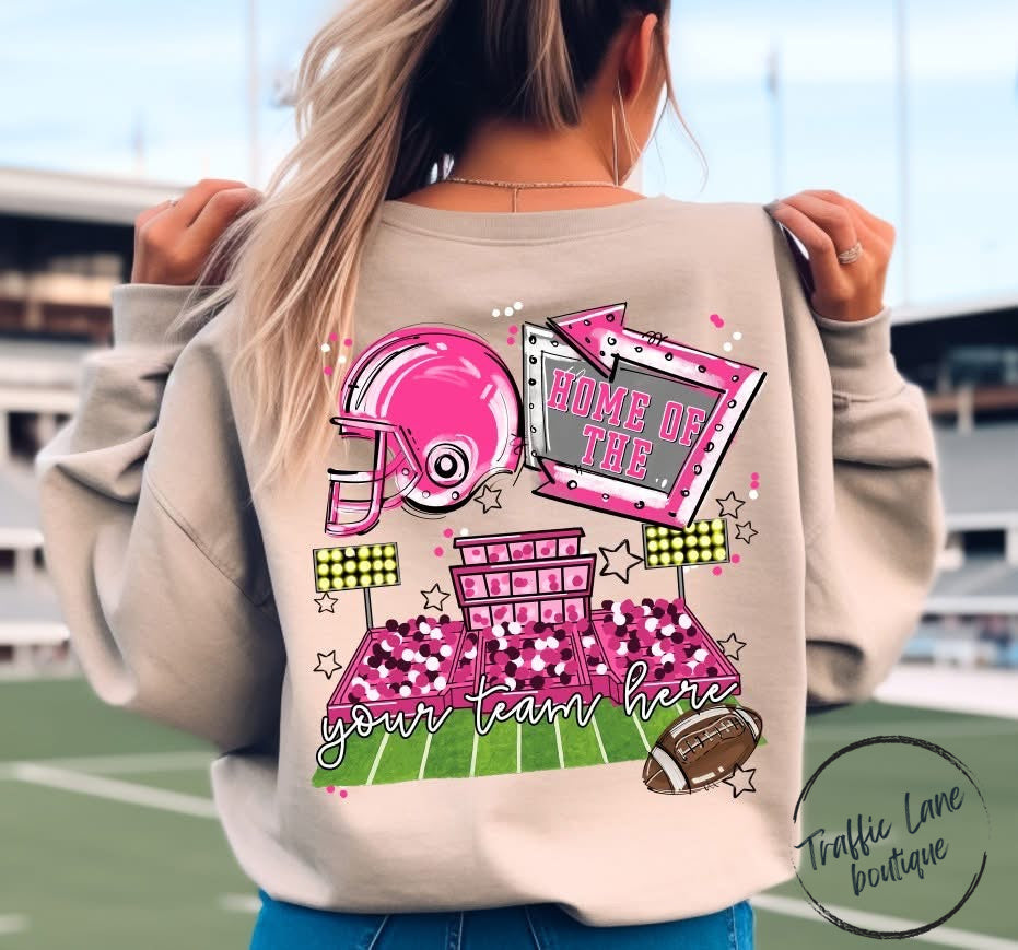 Home Of The Open Field Shirt (Front Pocket and Back Design) - Customizable