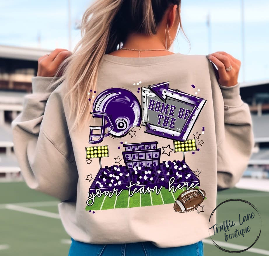 Home Of The Open Field Shirt (Front Pocket and Back Design) - Customizable