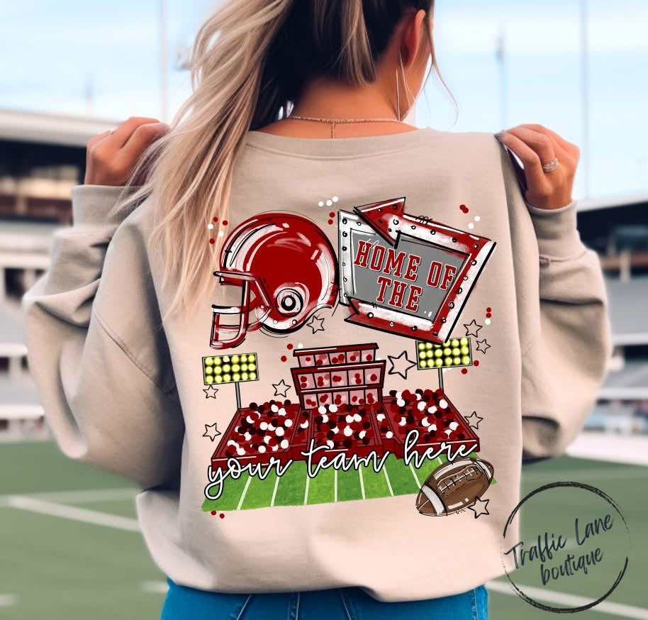Home Of The Open Field Shirt (Front Pocket and Back Design) - Customizable