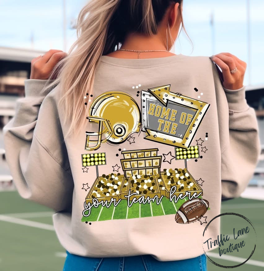 Home Of The Open Field Shirt (Front Pocket and Back Design) - Customizable