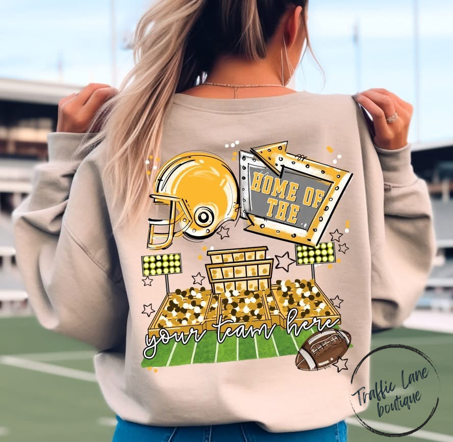 Home Of The Open Field Shirt (Front Pocket and Back Design) - Customizable