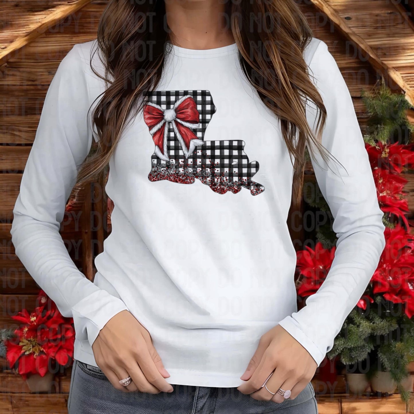 Christmas Buffalo Plaid Louisiana graphic shirts