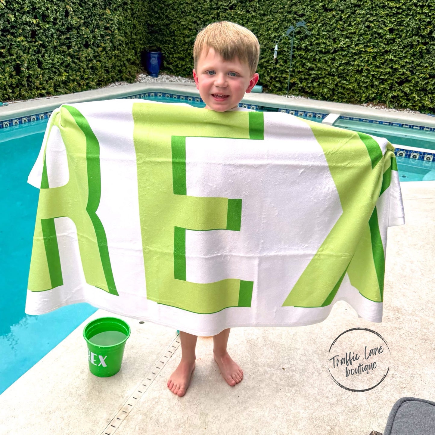Personalized Shadow Block Beach Towels