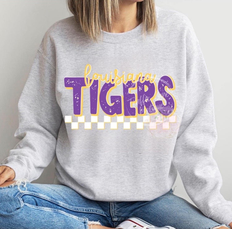 Louisiana Tigers sweatshirt in sport gray