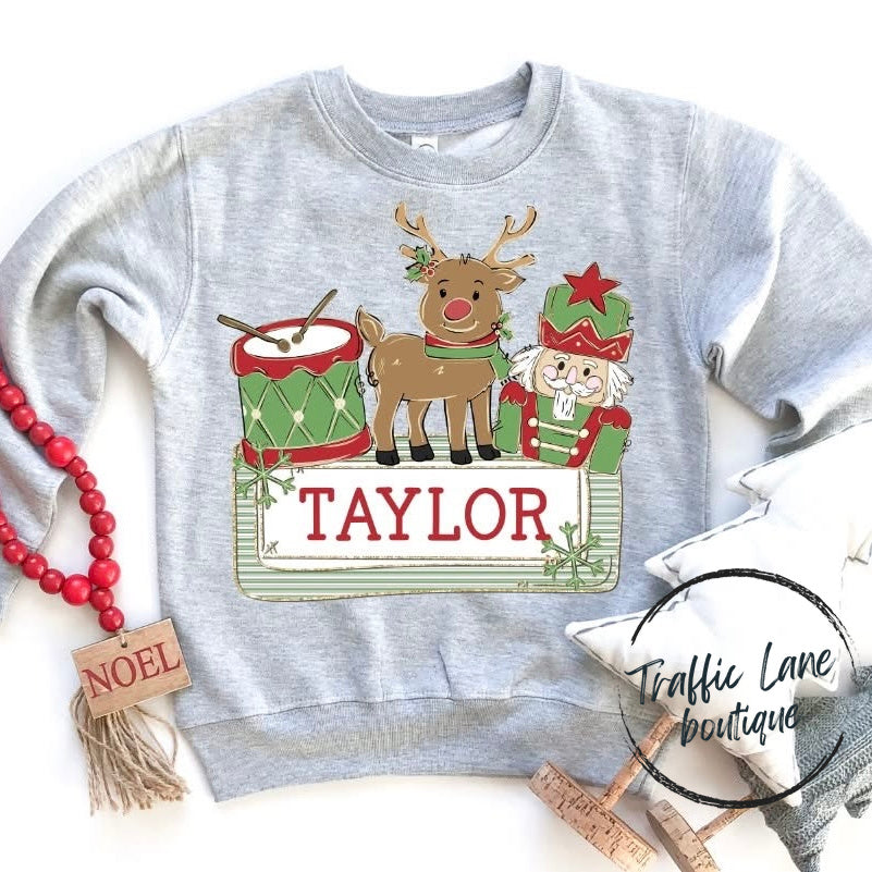 Christmas Name Plates Customizable Shirt