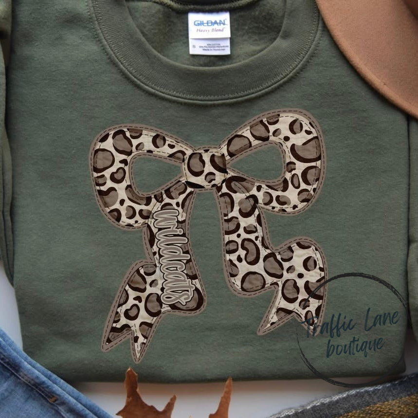 Quilted Bow Customizable Shirt