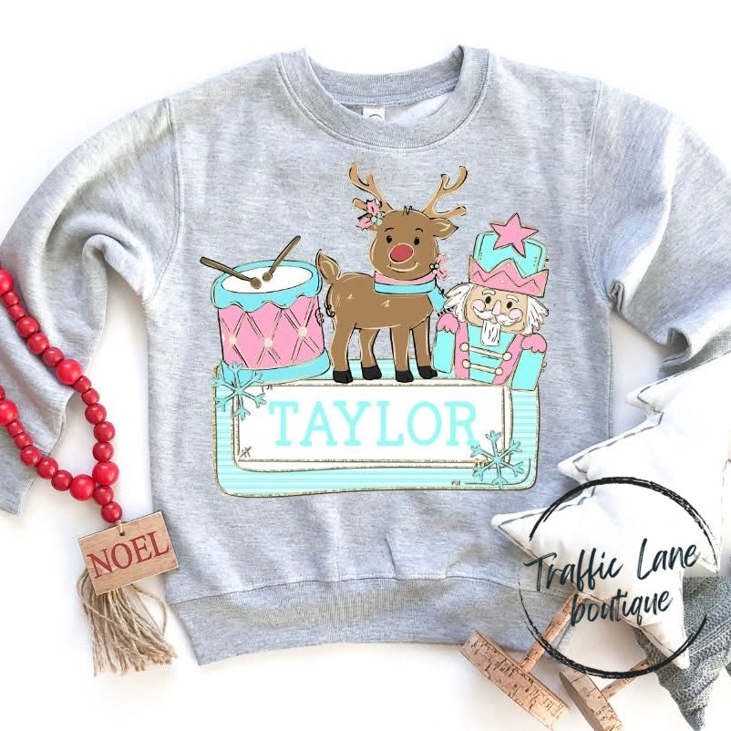 Christmas Name Plates Customizable Shirt