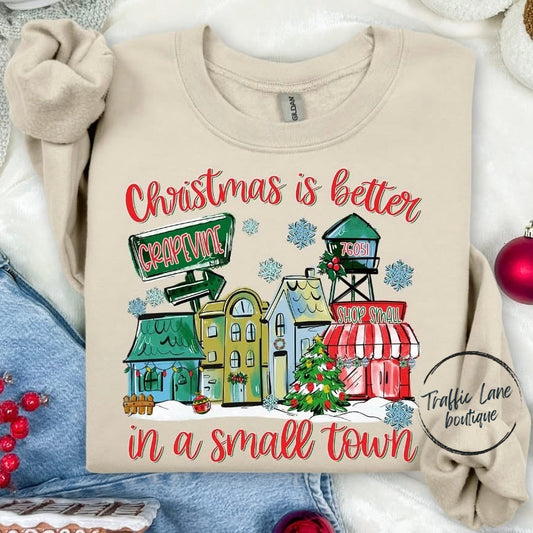 Christmas In A Small Town Shirt - Traditional Colors