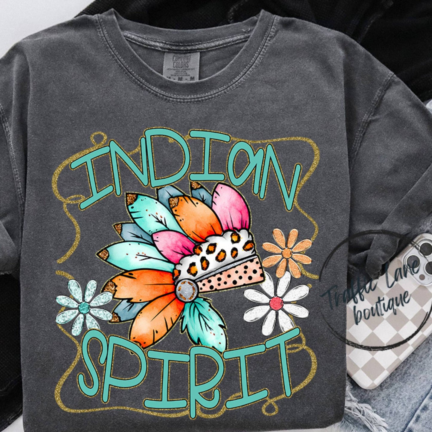 Indian Spirit - Funky Retro Mascot Shirt