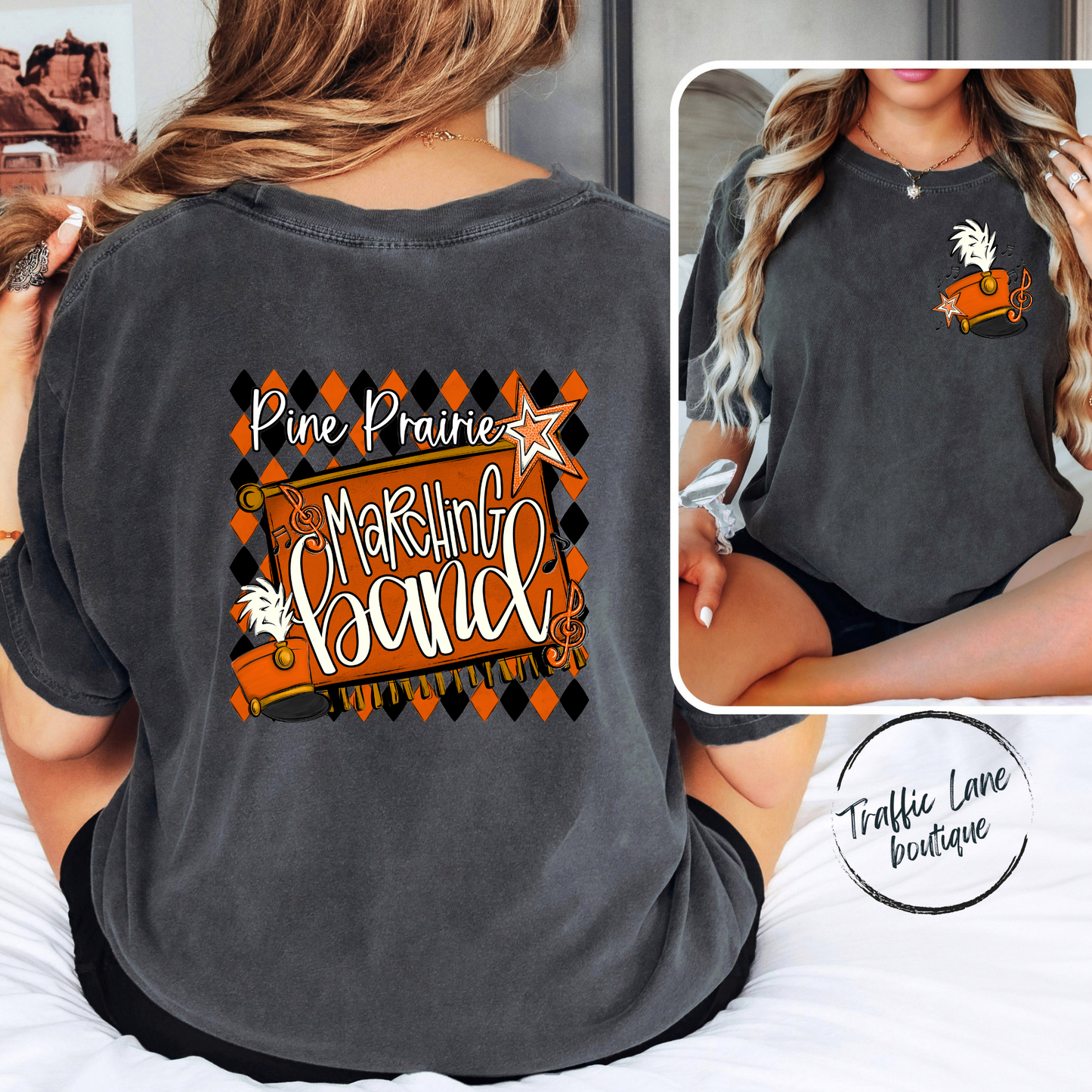 Marching Band Argyle - Pine Prairie - Shirt