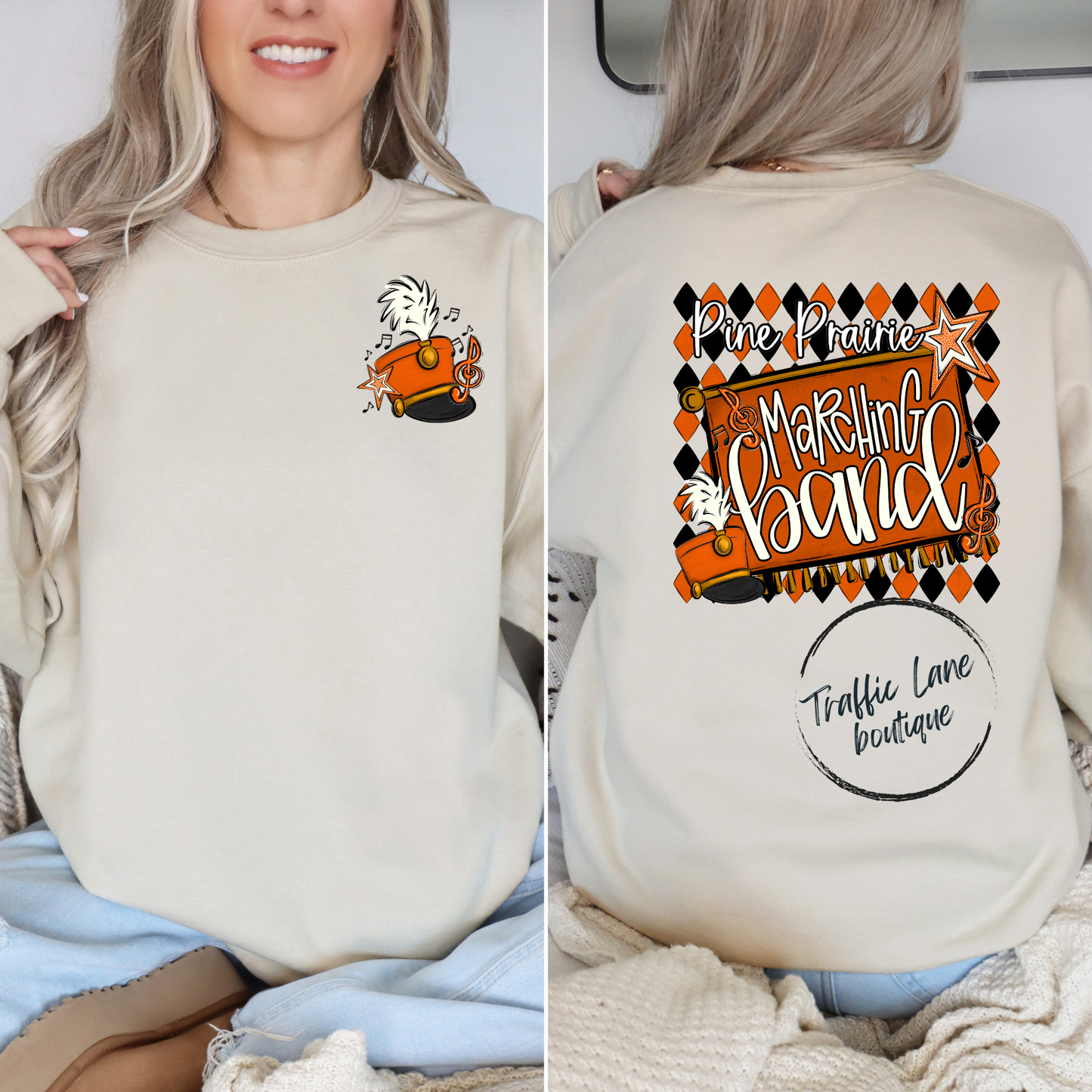 Marching Band Argyle - Pine Prairie - Shirt