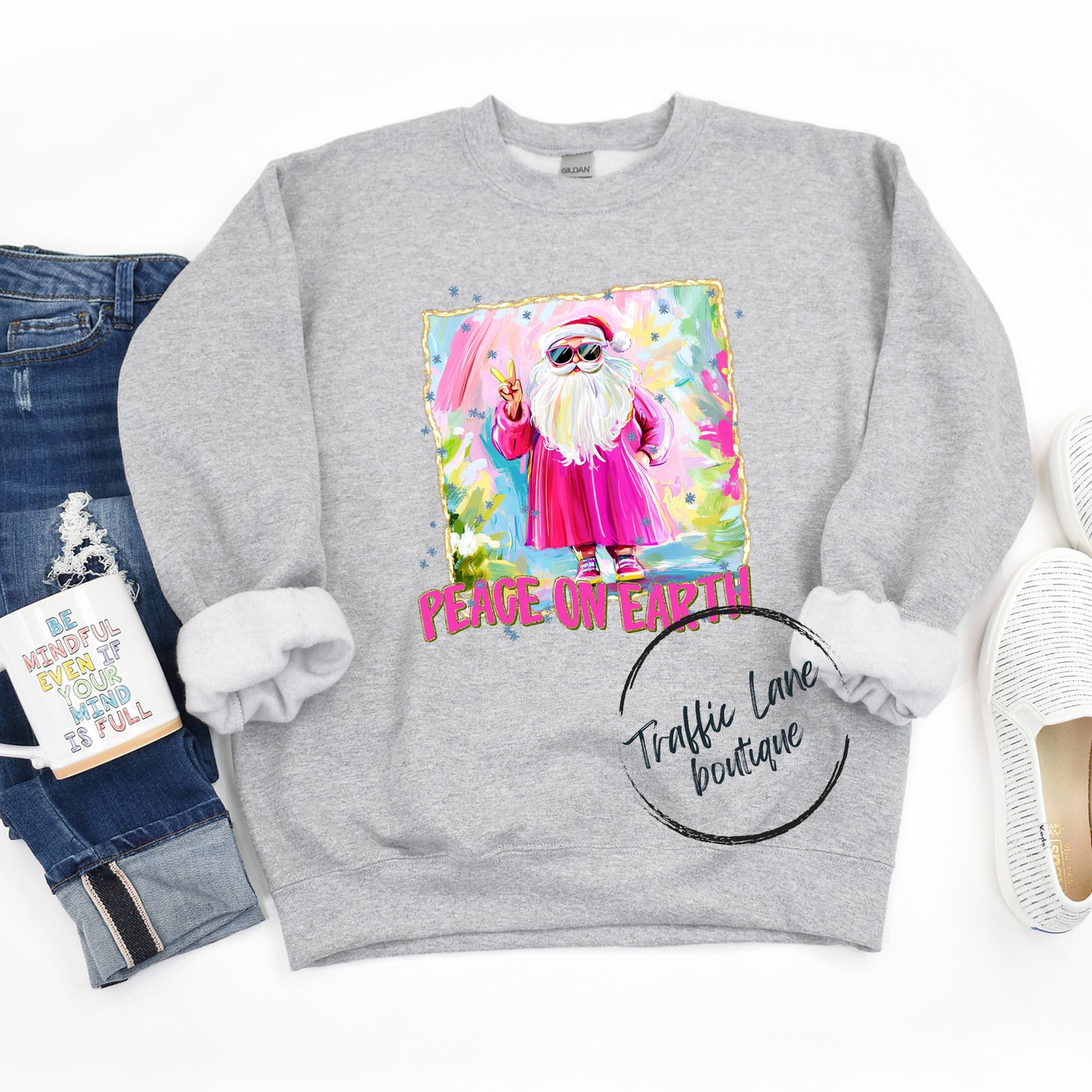 Peace On Earth Santa Shirt