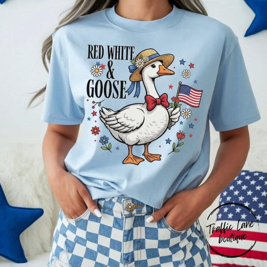 Red White And Goose Shirt