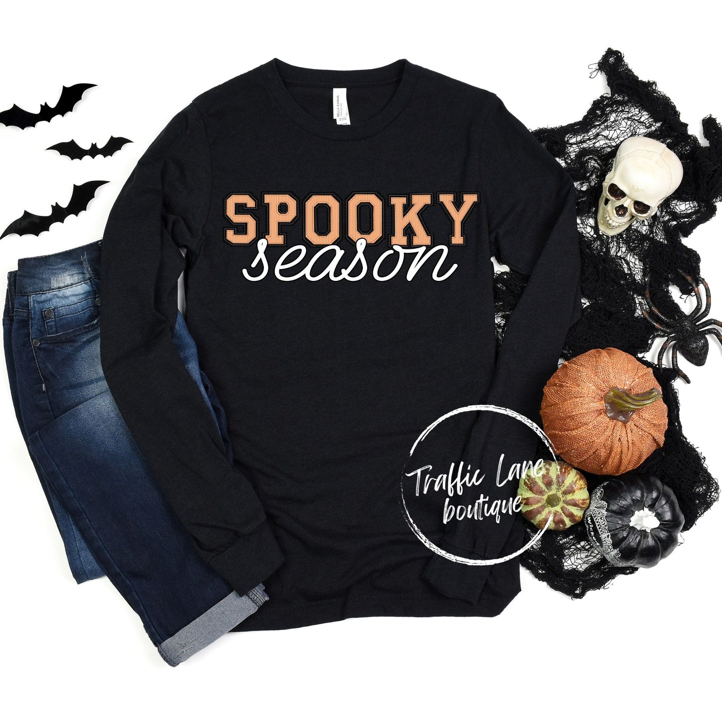 The Prepster - Spooky Season Orange Black