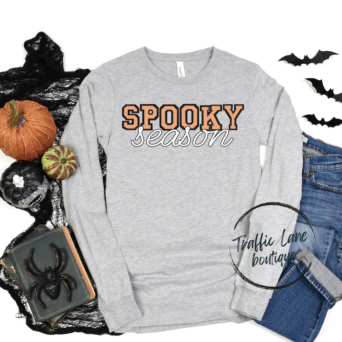 The Prepster - Spooky Season Orange Black