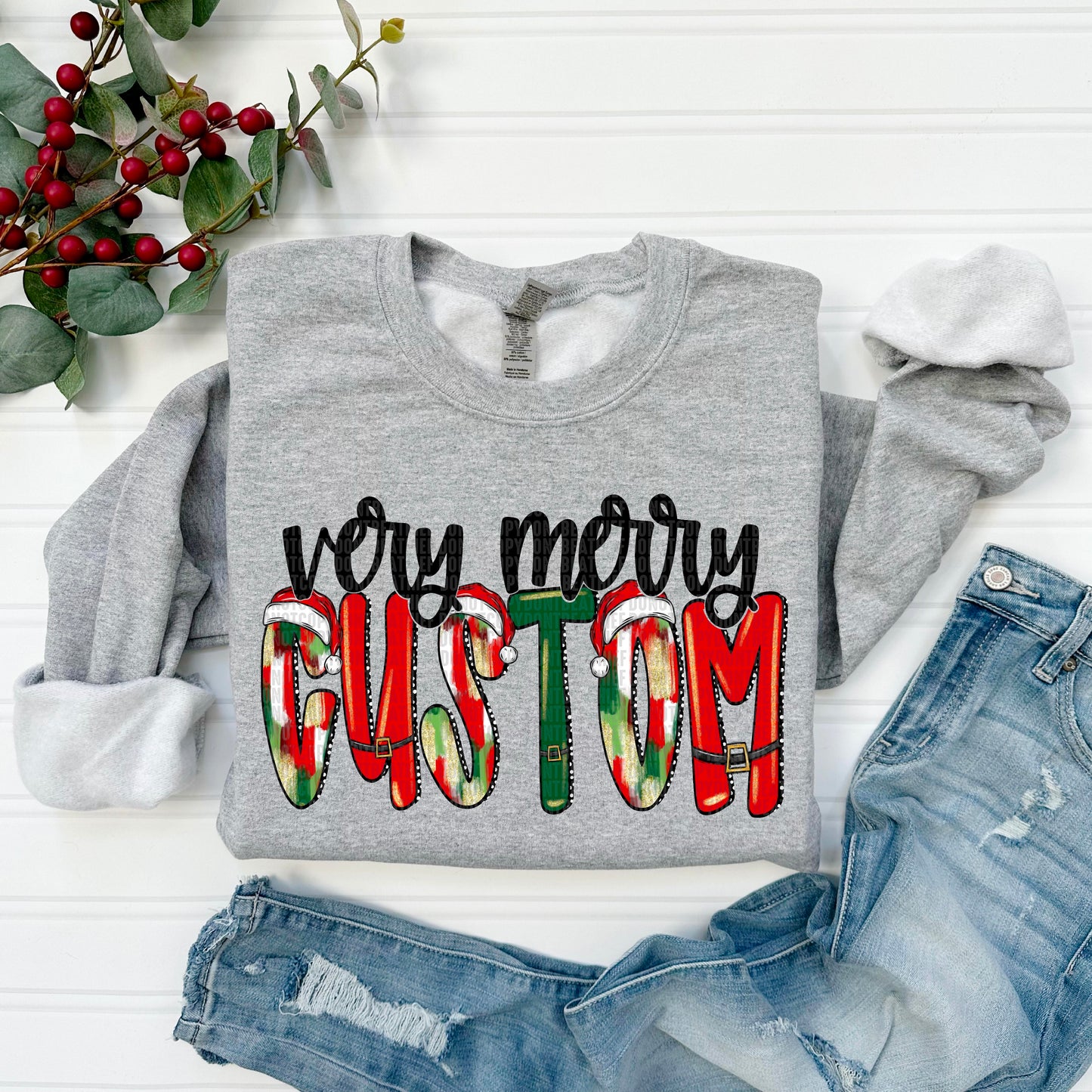 Very Merry Names Custom Shirts -- Perfect For Moms, Grandmas and More
