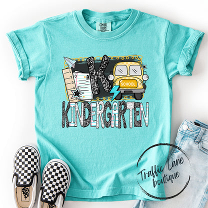 Bus Back 2 School Grade Levels Shirt