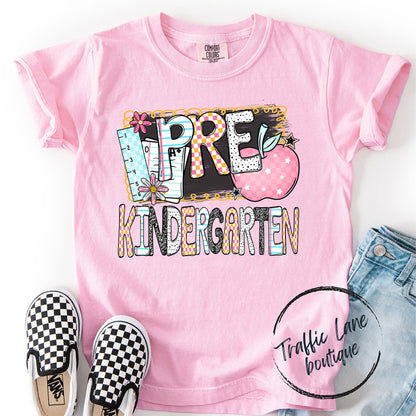 Apple Back 2 School Grade Levels Shirt