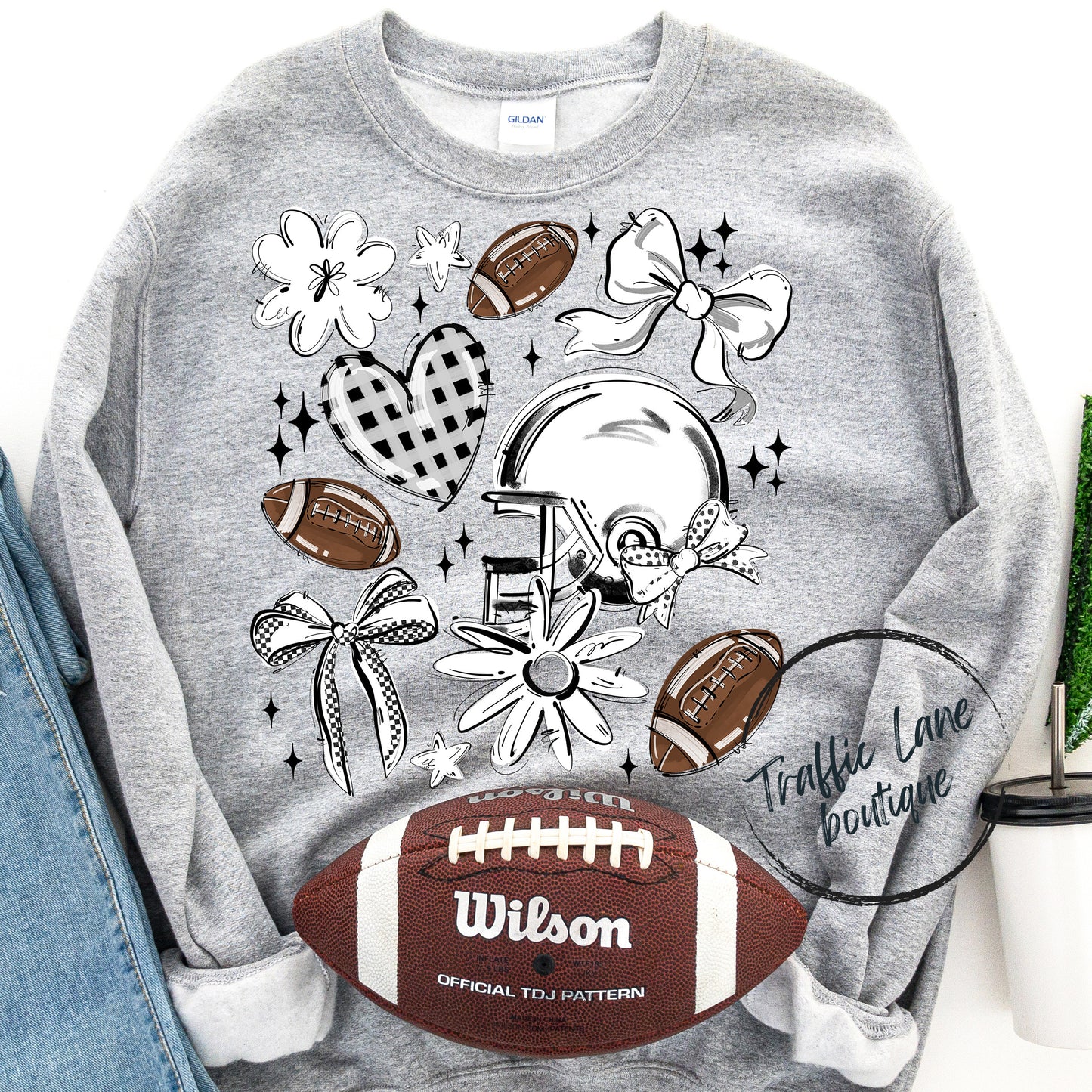 Football Collage Spirit Tees